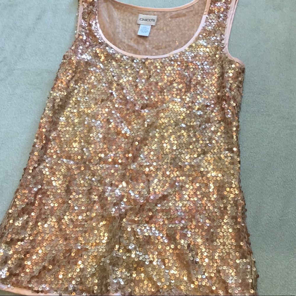 Sparkly CHICOS Tank Top